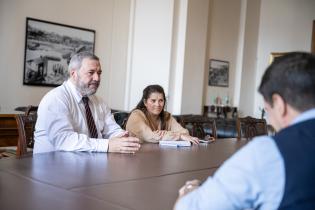 Intendente Mario Bergara se reúne con edila Judith Varela