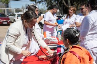 Directora de Salud María Noel Battaglino, participa de activida