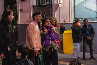 Actividad "Quilombo Diverso", en la peatonal del Candombe