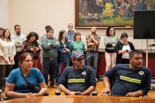 Intendente Mario Bergara, participa de firma de convenio con la 