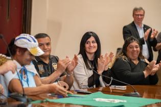 Intendente Mario Bergara, participa de firma de convenio con la 