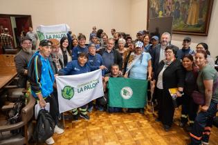 Intendente Mario Bergara, participa de firma de convenio con la 