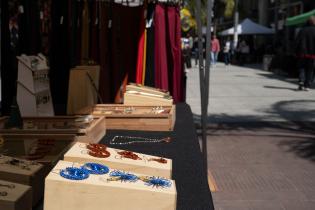 Feria de la Economía Social y Solidaria en la peatonal Sarandí