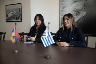 20251009dicimouyjmr0898.jpg Intendente Mario Bergara, recibe a Mariam Gevorgyan, embajadora