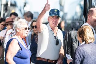 20251021dicimouypd1570.jpg Llegada del primer crucero a Montevideo por temporada de crucero