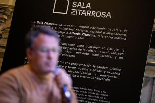 20251030dicimouypd3611.jpg Conferencia de prensa por el 26º Aniversario de la sala Zitarro