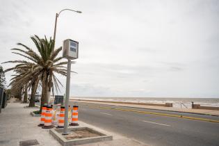 Colocación de radar en Rambla y José Cúneo Perinetti