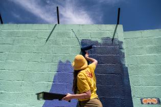 Intervención artística por 40° aniversario de Amnistía Inter