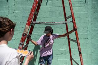 Intervención artística por 40° aniversario de Amnistía Inter