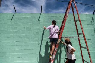 Intervención artística por 40° aniversario de Amnistía Inter