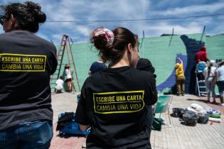 Intervención artística por 40° aniversario de Amnistía Inter