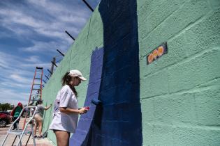 Intervención artística por 40° aniversario de Amnistía Inter