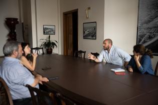 Intendente Mario Bergara se reúne con el Subsecretario del MVOT