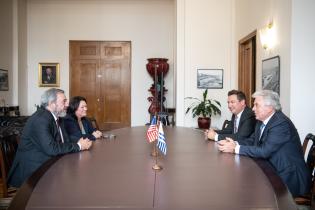 Intendente Mario Bergara, se reúne con el embajador de Estados 