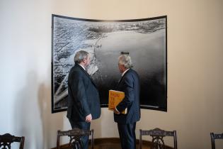 Intendente Mario Bergara, se reúne con el embajador de Estados 