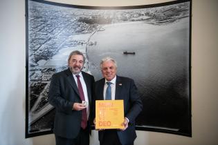 Intendente Mario Bergara, se reúne con el embajador de Estados 