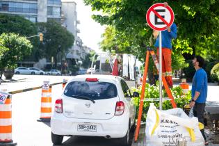 Colocación de cartelería de prohibido estacionar