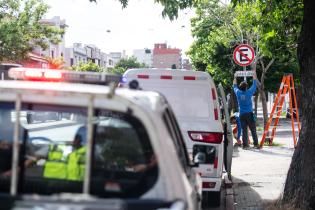 Colocación de cartelería de prohibido estacionar