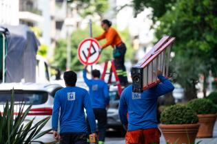 Colocación de cartelería de prohibido estacionar