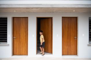 Mudanza de 36 familias del asentamiento El Progreso a nuevas viv