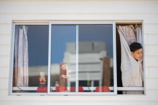 Inauguración de viviendas de realojo para familias del asentami