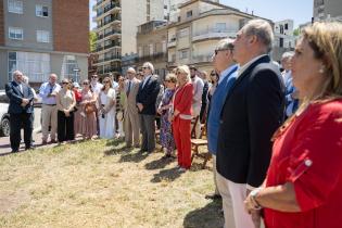 Inauguración de plazoleta Jorge Sapelli