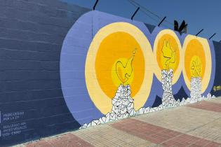 Inauguración de intervención artística por 40° aniversario d