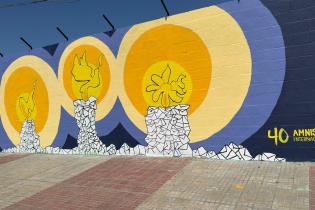 Inauguración de intervención artística por 40° aniversario d