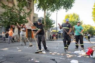 Operativo de limpieza Feria Vía Blanca
