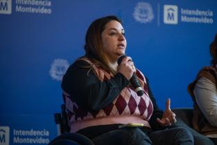 Directora de Asesoría para la Igualdad de Género, Fiorella Buzeta, durante la actividad "Climaterio y menopausia" por el Día Internacional de Acción por la Salud de las Mujeres