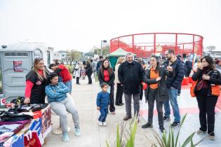 Inauguración de plaza en Piedras Blancas