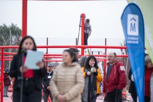 Inauguración de plaza en Piedras Blancas