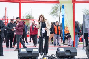 Inauguración de plaza en Piedras Blancas