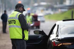 Operativo de control de tránsito en el Parque Rodó 