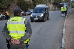 Operativo de control de tránsito en el Parque Rodó 