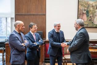  Visita del presidente del gobierno de Canarias, Fernando Clavij
