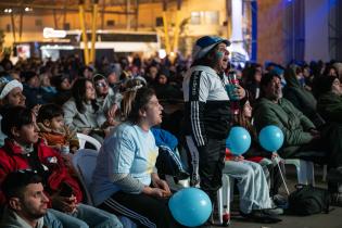 Fan Fest oficial de la Celeste durante Uruguay vs España
