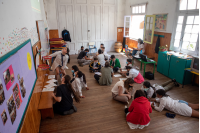 Consejo de Niñas y Niños en Escuela Nº 8 República de Haití