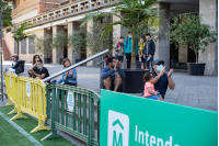 Tatango Orquesta en la explanada de la Intendencia de Montevideo