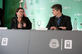 Conferencia de prensa por proyecto Balcón del Cerro en la sala Ernesto de los Campos