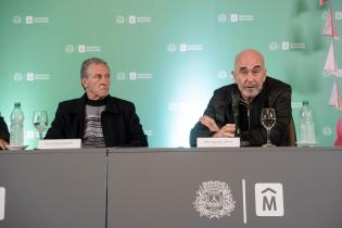 Conferencia de prensa por proyecto Balcón del Cerro en la sala Ernesto de los Campos