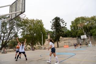 Partido Torneo Jr. NBA en el parque Capurro