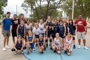 Partido Torneo Jr. NBA en el parque Capurro