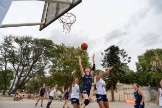 Partido Torneo Jr. NBA en el parque Capurro