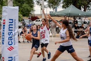 Partido Torneo Jr. NBA en el parque Capurro