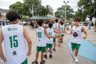 Partido Torneo Jr. NBA en el parque Capurro