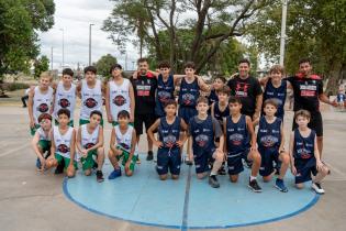 Partido Torneo Jr. NBA en el parque Capurro