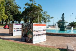 Exposición itinerante de cubos Plan ABC en el Parque Rodó 