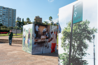 Exposición itinerante de cubos Plan ABC en el Parque Rodó