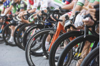 Largada de la 77° edición de la Vuelta Ciclista del Uruguay 2022 en la  explanada de la Intendencia de Montevideo